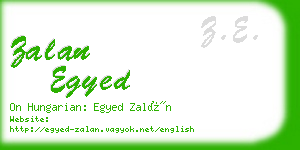 zalan egyed business card